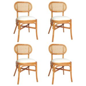 VidaXL Blagovaonske stolice od platna 4 kom svjetlosmeđe