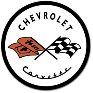 CORVETTE 1953 CHEVY - Chevrolet logo Metalni znak, (30 x 30 cm)