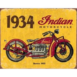 INDIAN MOTORCYCLES - 1938 Metalni znak, (40 x 31,5 cm)