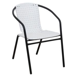 Vrtna stolica Brittaney (bijela + crna)