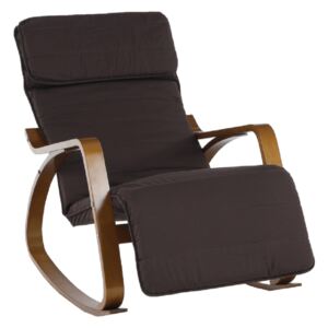 Fotelja za ljuljanje Runde (smeđa + smeđa)