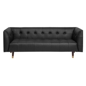 Zondo Kožna sofa trosjed Belper (crna)