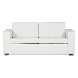 Kožna sofa trosjed Heinola (bijela)