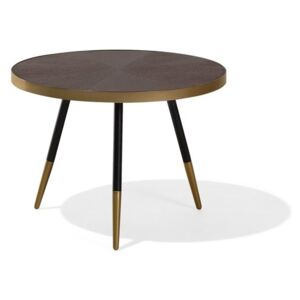 Stolić za kavu Renola (tamno drvo) (zlatne noge)