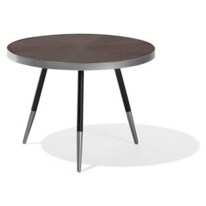 Stolić za kavu Renola (tamno drvo) (srebrne noge)