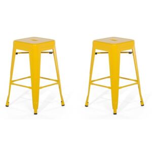 Zondo Set barskih stolica 2 kom. 60cm Cabriot (žuta) . 1012436