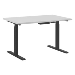 Pisaći stol UPPER II (130 x 72 cm) (MDF) (bijela + crna) (električno podesiv)