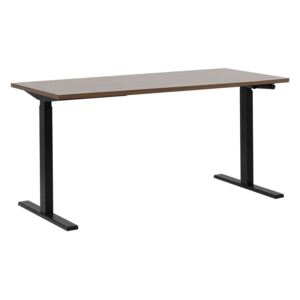 Pisaći stol UPPER II (180 x 80 cm) (MDF) (tamno drvo) (ručno podesiv)