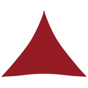 VidaXL Jedro protiv sunca od tkanine Oxford trokutasto 3x3x3 m crveno