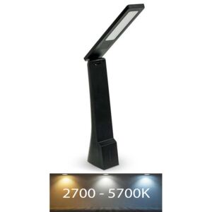 LED Prigušiva punjiva stolna lampa s upravljanjem na dodir USB LED/4W/5V 2700K-5700K crna