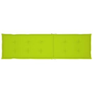 VidaXL Jastuk za ležaljku jarko zeleni (75 + 105) x 50 x 4 cm
