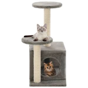 VidaXL Penjalica za mačke sa stupovima za grebanje od sisala 60 cm siva