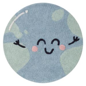 Koberec Ourbaby world washable rug 31975-0 promjer 100 cm plava zelena