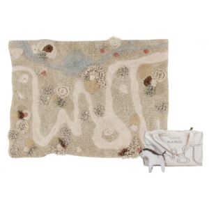 Koberec Ourbaby washable play rug 31994-0 pravokutnik 120x160 cm smeđa prirodni