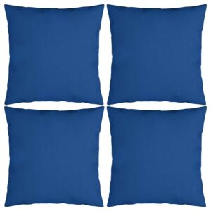 VidaXL Ukrasni jastuci 4 kom kraljevski plavi 40 x 40 cm od tkanine