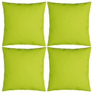 VidaXL Ukrasni jastuci 4 kom jarko zeleni 40 x 40 cm od tkanine