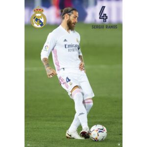 Real Madrid - Sergio Ramos 2020/2021 Poster, (61 x 91,5 cm)