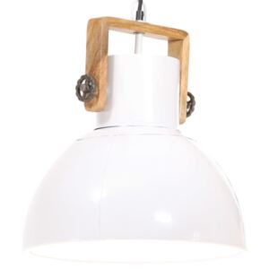 VidaXL Industrijska viseća svjetiljka 25 W bijela okrugla 40 cm E27