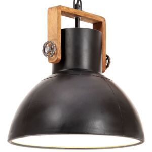 VidaXL Industrijska viseća svjetiljka 25 W tamnocrna okrugla 30 cm E27