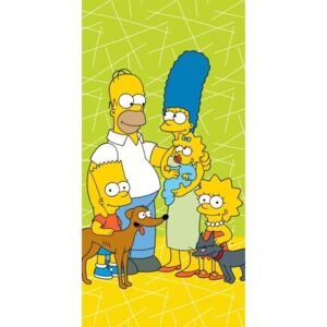 Ručnik Simpsons Obiteljski zeleni 02 70/140