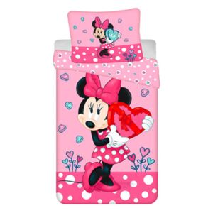 Povlečení Ourbaby Minnie Mouse ružičasta 200x140 + 90x70 cm