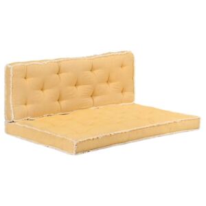 VidaXL 2-dijelni set jastuka za sofu od paleta žuti
