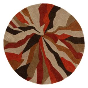 Narančasti tepih Flair Rugs Splinter, ⌀ 135 cm