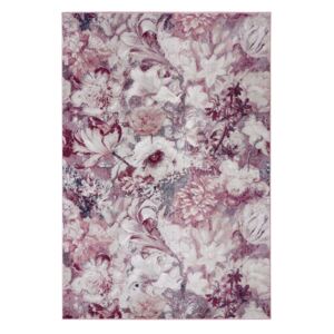 Sivo-ružičasti tepih metvica symfonija, 160 x 230 cm