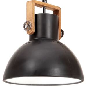 VidaXL Industrijska viseća svjetiljka 25 W tamnocrna okrugla 40 cm E27