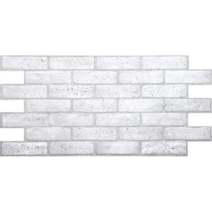 3D zidni PVC panel imitacija zida od sive cigle