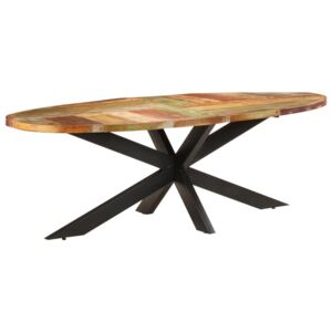 VidaXL Blagovaonski stol 240 x 100 x 75 cm masivno obnovljeno drvo
