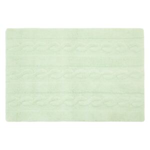 Koberec Ourbaby Braids rug - soft mint 32022-0 pravokutnik 80x120 cm zelena ostale varijacije boja