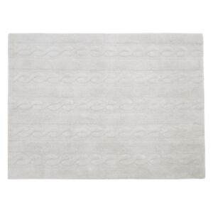 Koberec Ourbaby Braids rug - pearl grey 32020-0 pravokutnik 82x120 cm siva prirodni
