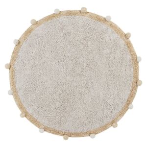 Koberec Ourbaby washable rug bubbly 32012-0 promjer 120 cm smeđa prirodni