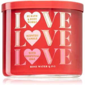 Bath & Body Works Rose Water & Ivy mirisna svijeća 411 g