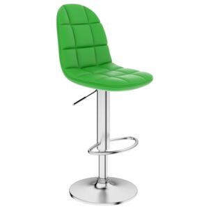 VidaXL Barski stolac od umjetne kože zeleni
