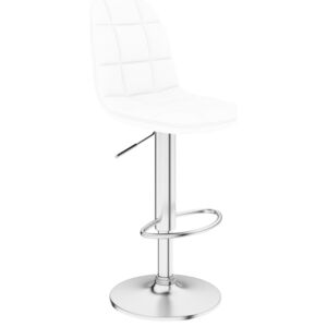 VidaXL Barski stolac od umjetne kože bijeli