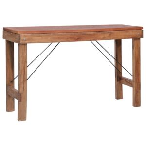 VidaXL Sklopivi konzolni stol 130 x 40 x 80 cm masivno obnovljeno drvo
