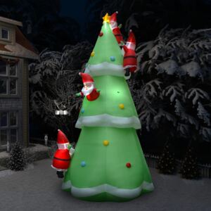 VidaXL Božićno drvce na napuhavanje i Djed Mraz LED IP44 500 cm XXL