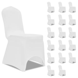 VidaXL Navlake za stolice rastezljive bijele 18 kom