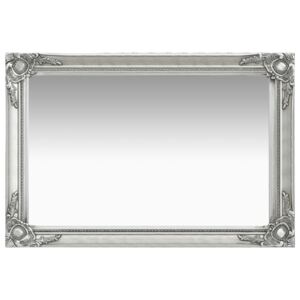 VidaXL Zidno ogledalo u baroknom stilu 60 x 40 cm srebrno