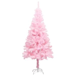 VidaXL Umjetno božićno drvce sa stalkom ružičasto 150 cm PVC