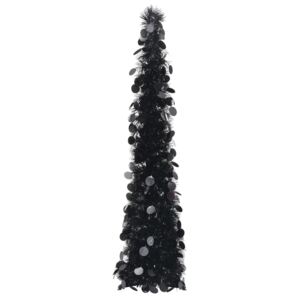 VidaXL Prigodno umjetno božićno drvce crno 120 cm PET