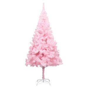VidaXL Umjetno božićno drvce sa stalkom ružičasto 180 cm PVC