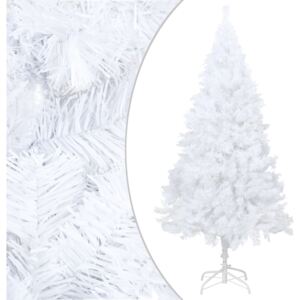 VidaXL Umjetno božićno drvce s gustim granama bijelo 150 cm PVC