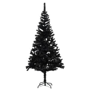 VidaXL Umjetno božićno drvce sa stalkom crno 180 cm PVC