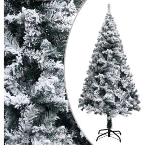 VidaXL Umjetno božićno drvce sa snijegom zeleno 150 cm PVC