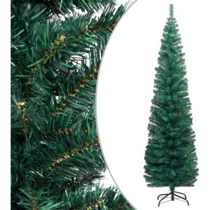 VidaXL Usko umjetno božićno drvce sa stalkom zeleno 180 cm PVC