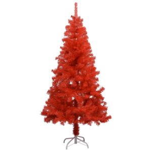 VidaXL Umjetno božićno drvce sa stalkom crveno 150 cm PVC