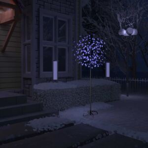 VidaXL Božićno drvce s 200 LED žarulja plavo-bijelo svjetlo 180 cm